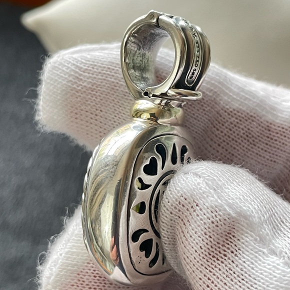 David Yurman XL Albion Enhancer with Faceted Lemon Citrine 1.5" - Picture 7 of 8